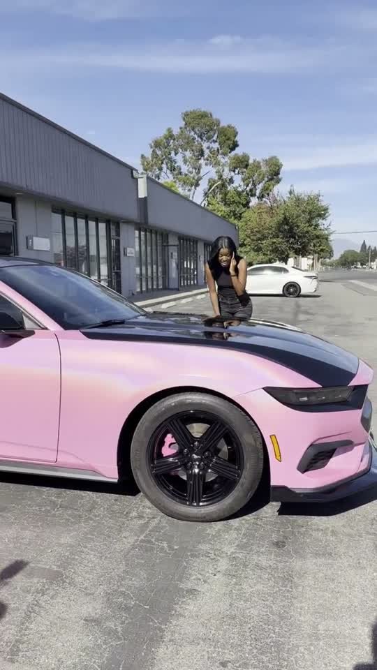 Verified customer — Pink Mustang build at All Wraps Long Beach