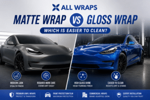 Matte Wrap vs Gloss Wrap: Which Is Easier to Clean? | All Wraps Long Beach